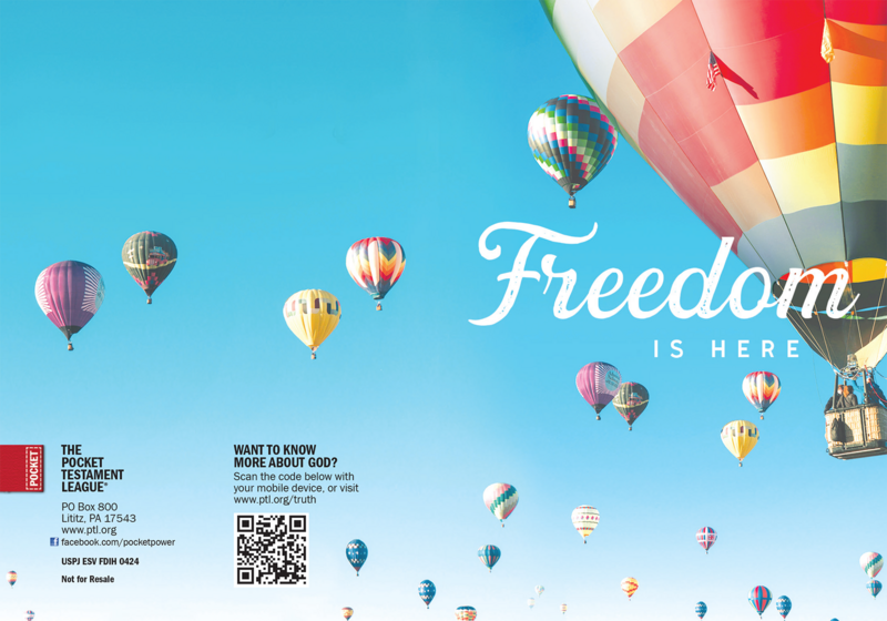 Freedom is Here Gospel front and back cover spread.