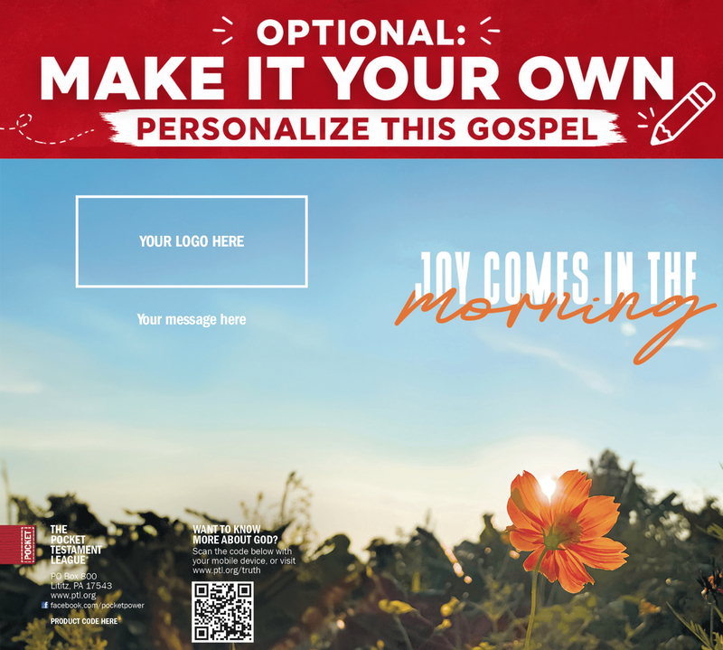 Joy comes in the morning Gospel front and back cover spread.