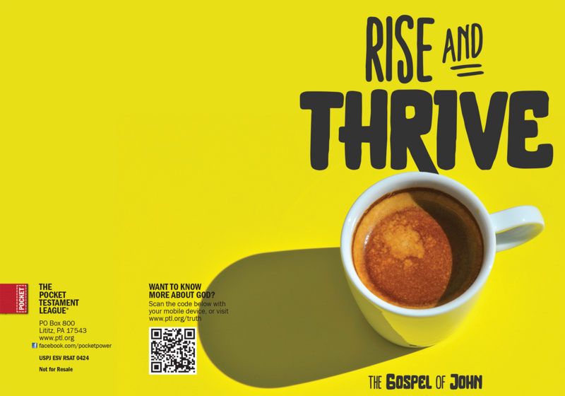 Rise and Thrive Gospel front and back cover spread.