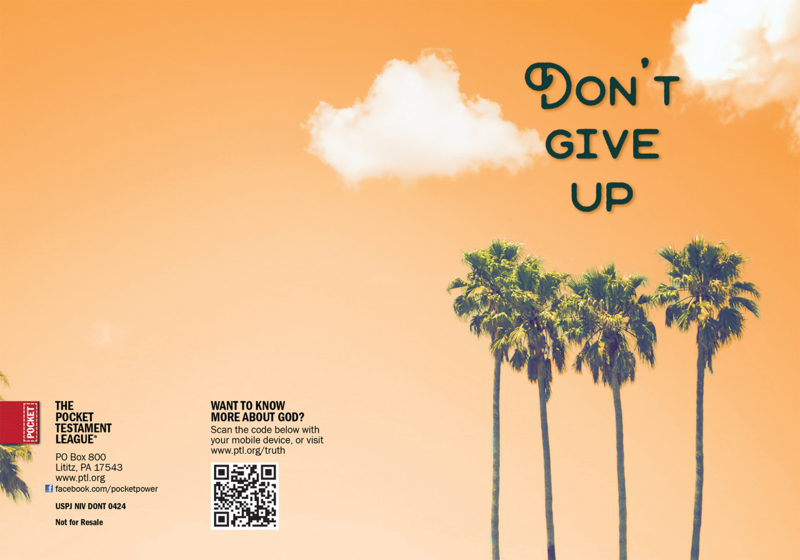 Don't Give UP Gospel front and back cover spread.