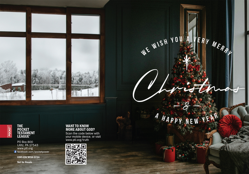 We wish you a merry Christmas Gospel front and back cover spread.