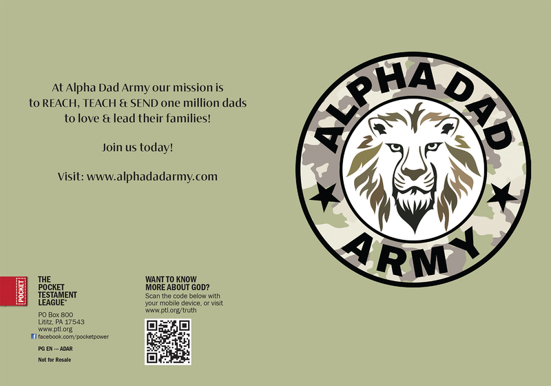 Alpha Dad Army (Custom Gospel) Gospel front and back cover spread.