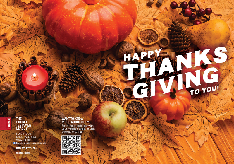 Happy Thanksgiving To You Gospel front and back cover spread.