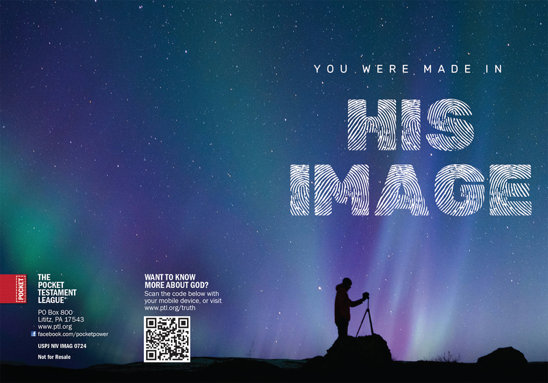 You were made in His Image Gospel front and back cover spread.