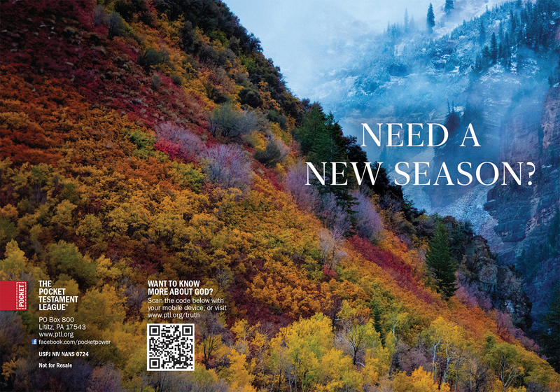 Need a new season? Gospel front and back cover spread.