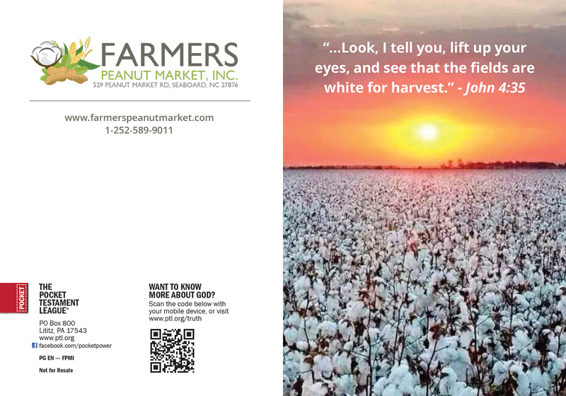 White For Harvest Gospel front and back cover spread.