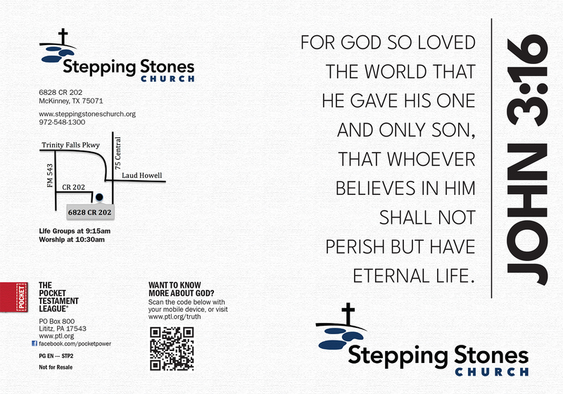 John 3:16 Gospel front and back cover spread.