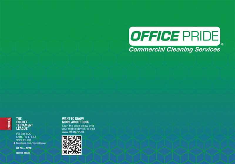 Office Pride - Commercial Cleaning Services (Custom Gospel) Gospel front and back cover spread.