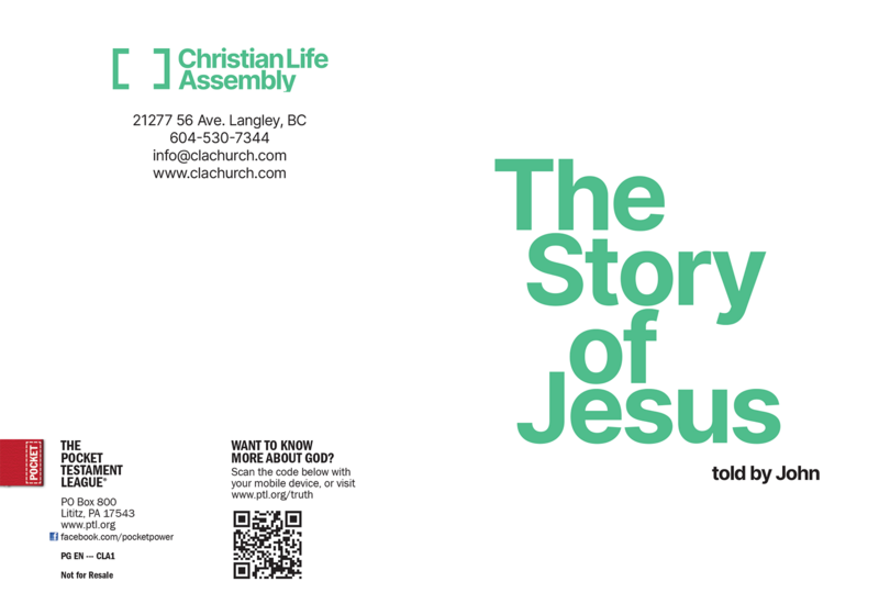 The Story of Jesus, Told by John Gospel front and back cover spread.