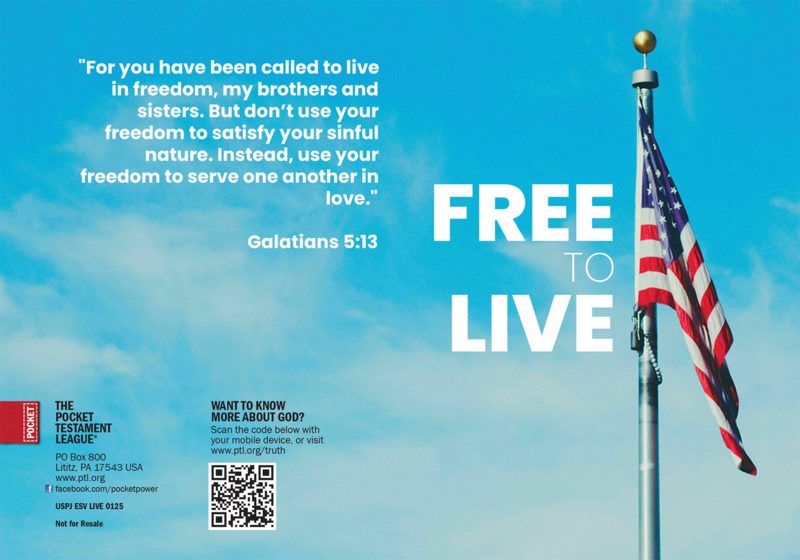 Free to Live Gospel front and back cover spread.