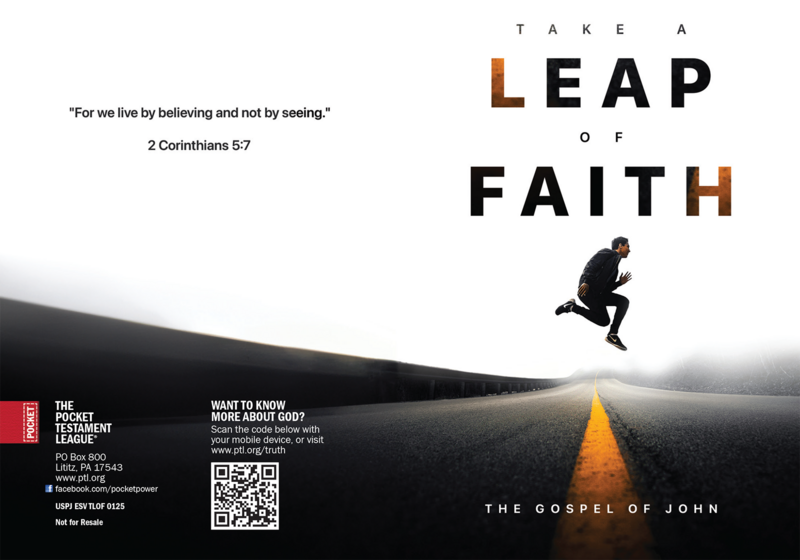 Take a Leap of Faith Gospel front and back cover spread.