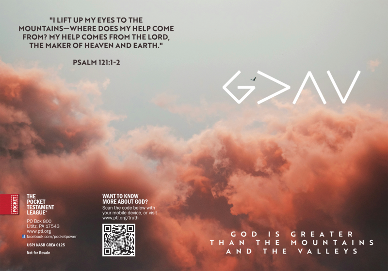 God is Greater Gospel front and back cover spread.