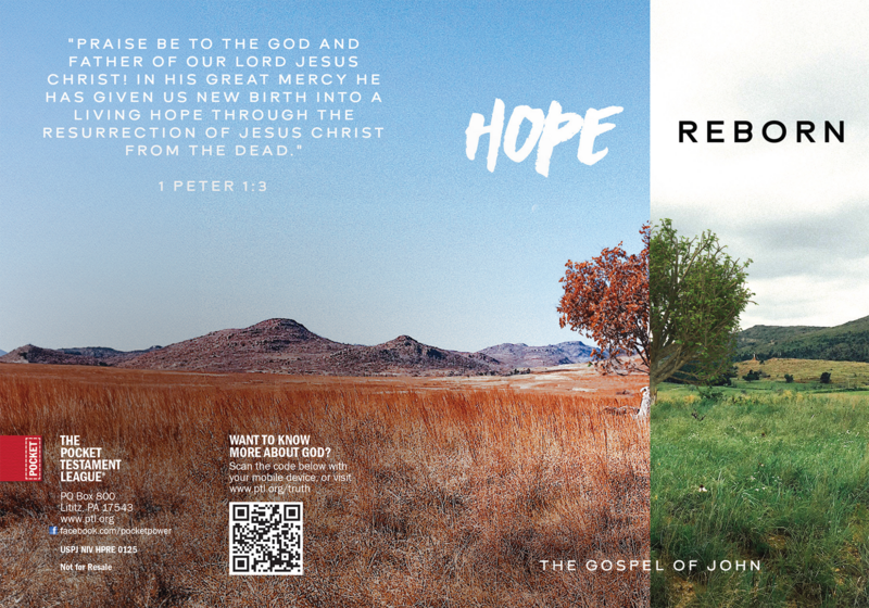 Hope Reborn Gospel front and back cover spread.