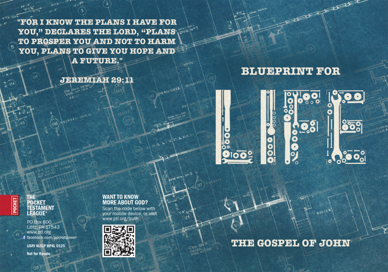 Blueprint for Life Gospel front and back cover spread.