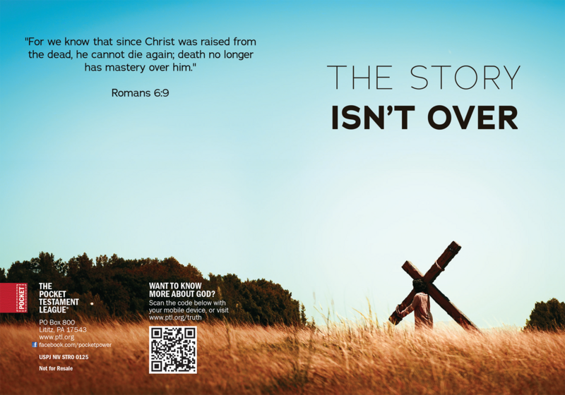 The Story isn't Over Gospel front and back cover spread.