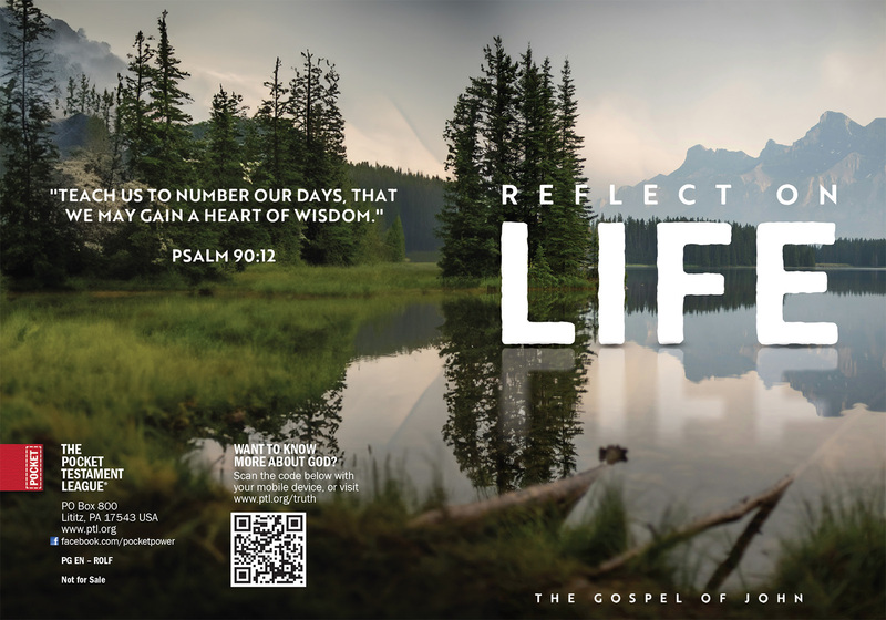 Reflect on Life Gospel front and back cover spread.