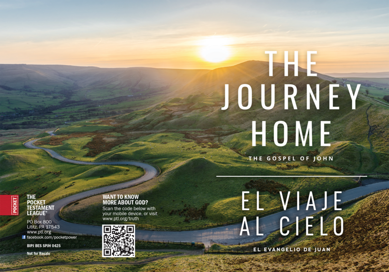 The Journey Home / El Viaje Al Cielo Gospel front and back cover spread.
