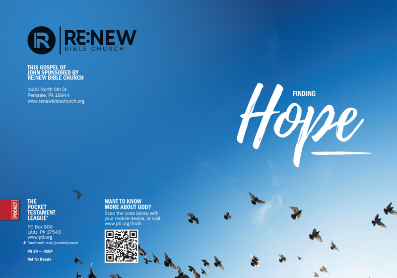 Finding Hope  | Custom Gospel Gospel front and back cover spread.