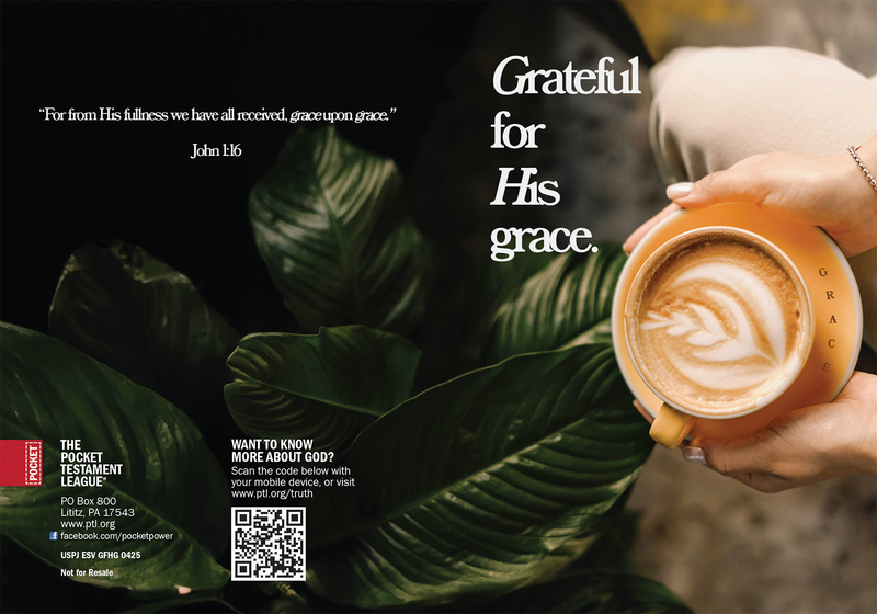 Grateful for His Grace Gospel front and back cover spread.
