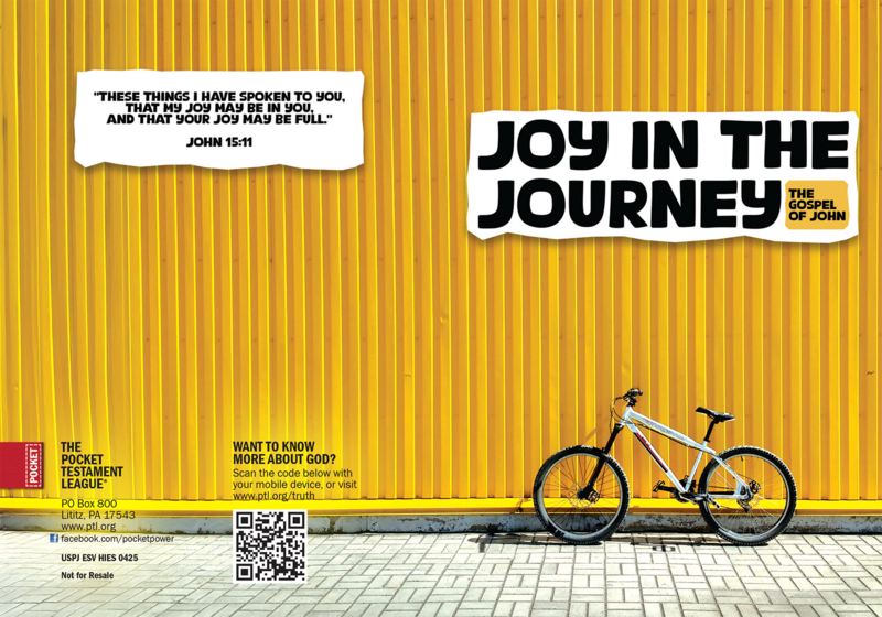 Joy in the Journey Gospel front and back cover spread.