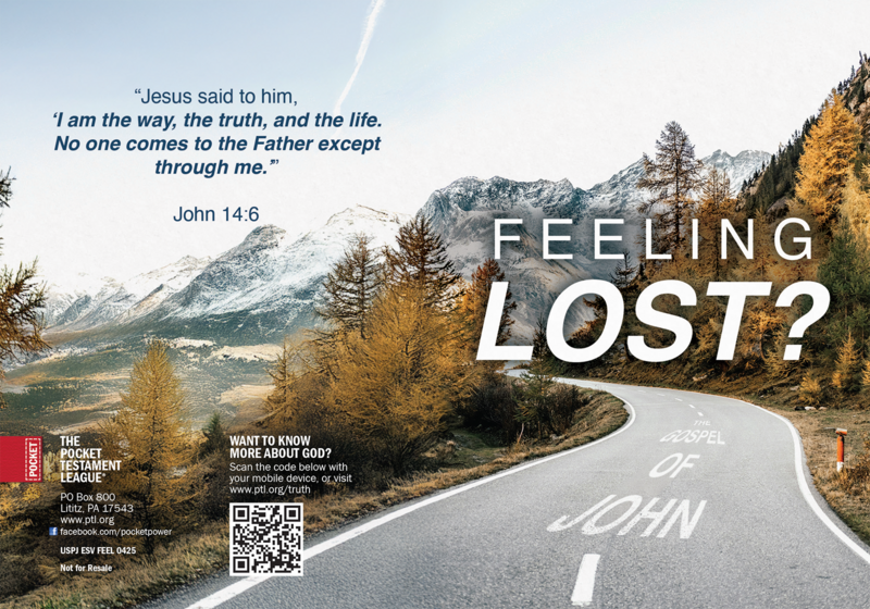 Feeling lost? Gospel front and back cover spread.
