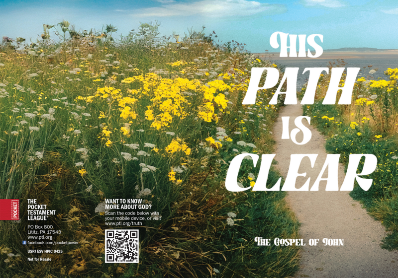 His Path is Clear Gospel front and back cover spread.