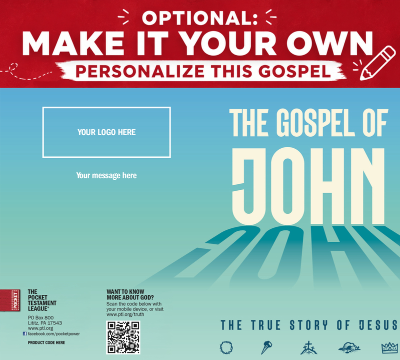 The Gospel of John: The True Story of Jesus Gospel front and back cover spread.
