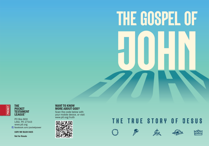 The Gospel of John: The True Story of Jesus Gospel front and back cover spread.