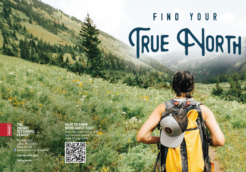 Find Your True North Gospel front and back cover spread.