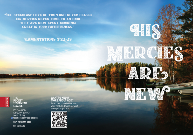 His Mercies Are New Gospel front and back cover spread.