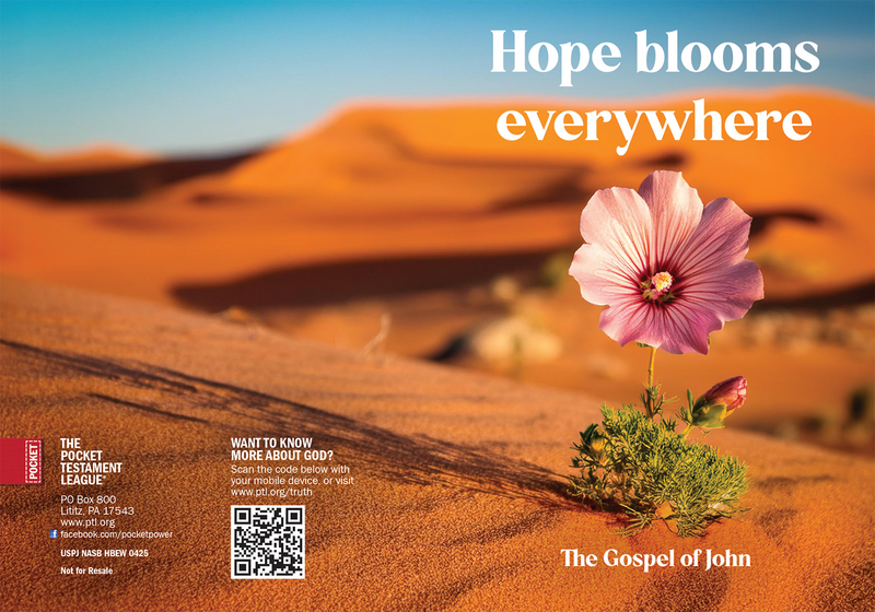 Hope Blooms Everywhere Gospel front and back cover spread.