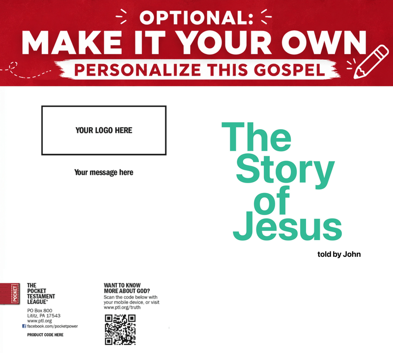 The Story of Jesus Gospel front and back cover spread.