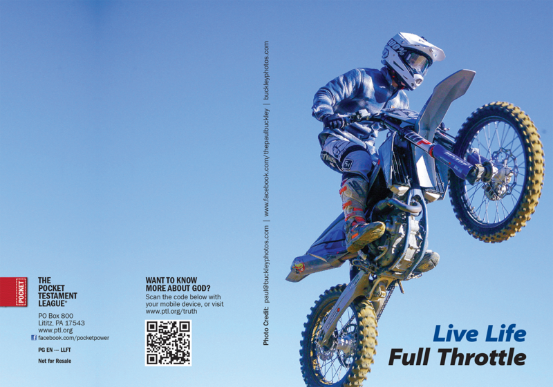 Live Life Full Throttle | Custom Gospel Gospel front and back cover spread.