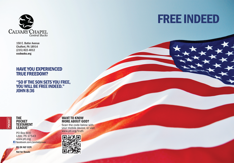 Free Indeed  | Custom Gospel Gospel front and back cover spread.