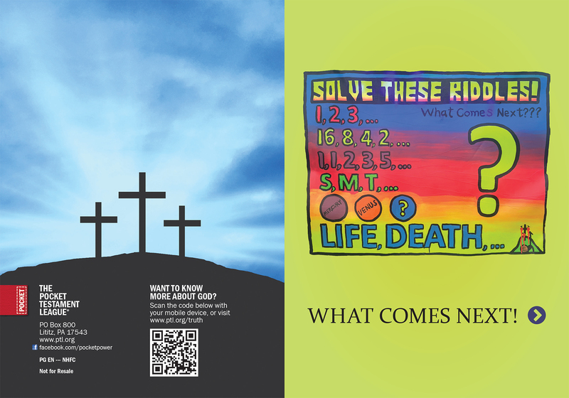 What Comes Next | Custom Gospel Gospel front and back cover spread.