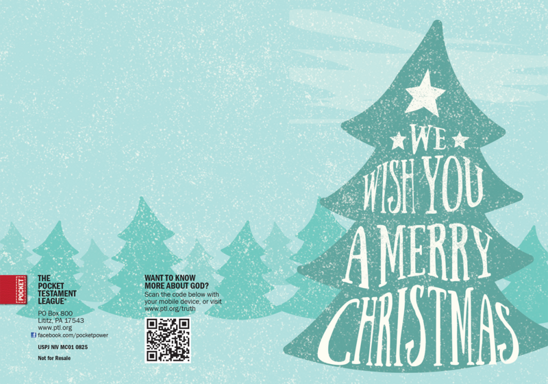 We Wish You a Merry Christmas Gospel front and back cover spread.