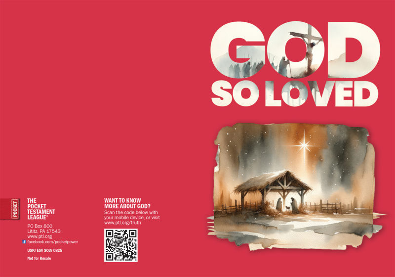 God So Loved Gospel front and back cover spread.