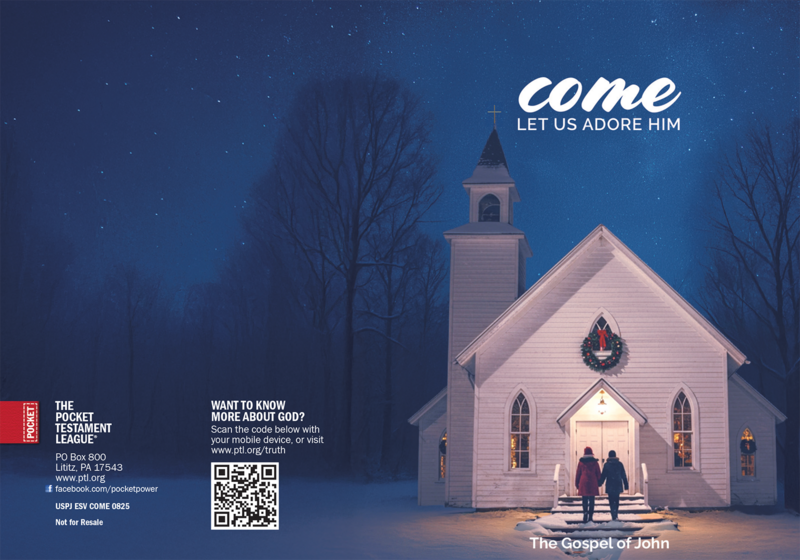 Come Let Us Adore Him Gospel front and back cover spread.