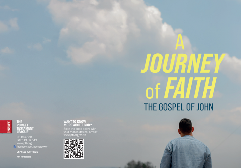 A Journey of Faith Gospel front and back cover spread.