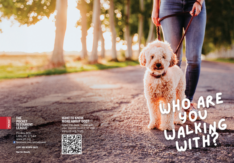 Who are You Walking With? Gospel front and back cover spread.