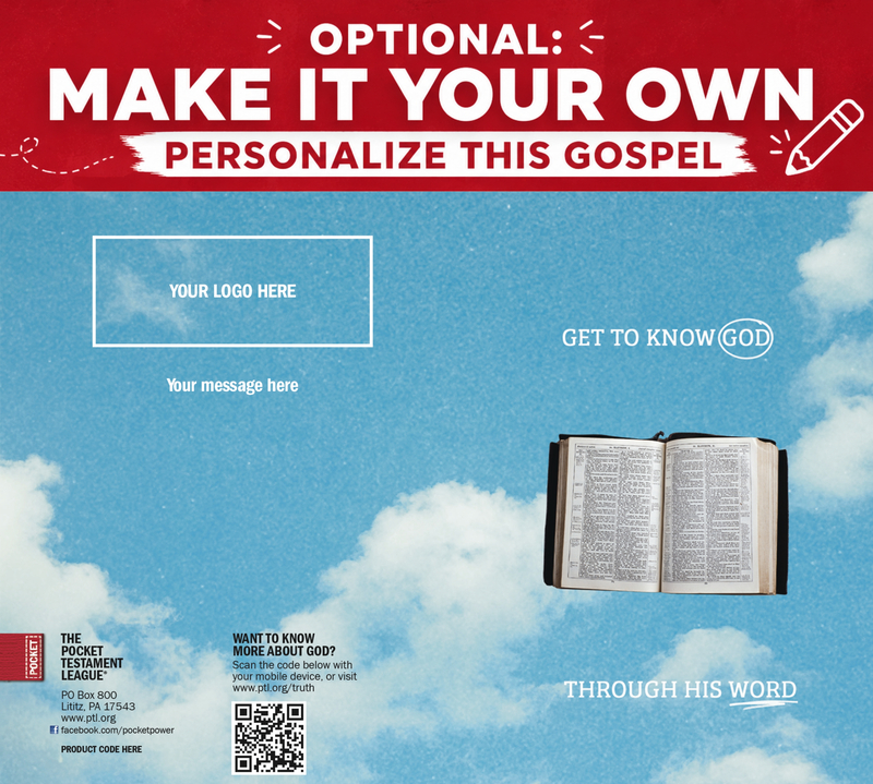 Get To Know God Through His Word Gospel front and back cover spread.
