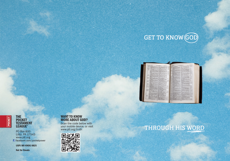 Get To Know God Through His Word Gospel front and back cover spread.