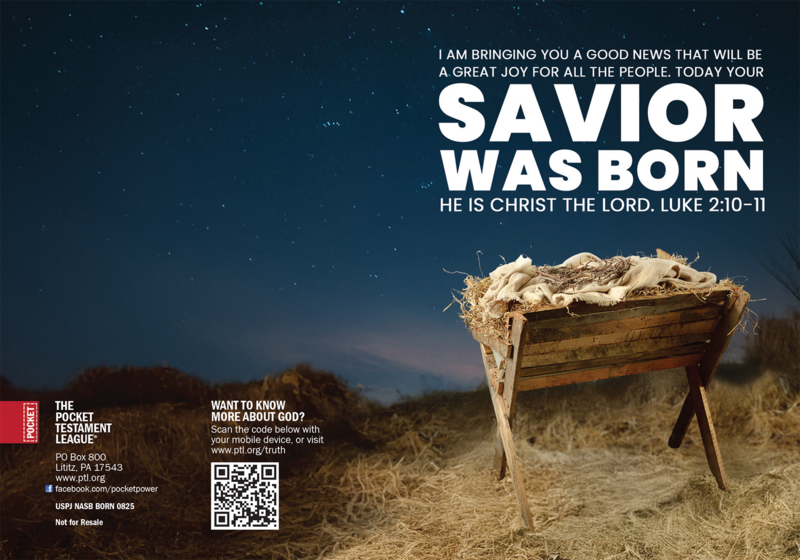 Savior Was Born Gospel front and back cover spread.