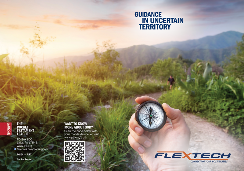 Guidance in Uncertain Territory | Custom Gospel Gospel front and back cover spread.