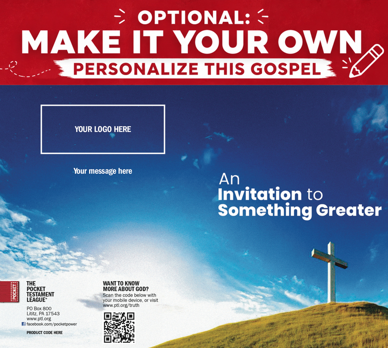 An Invitation to Something Greater Gospel front and back cover spread.