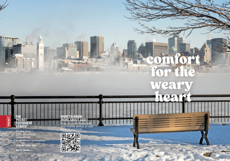 Comfort for the Weary Heart Gospel front and back cover spread.