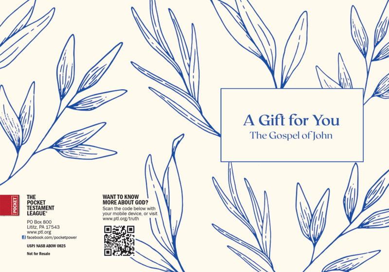 A Gift for You Gospel front and back cover spread.