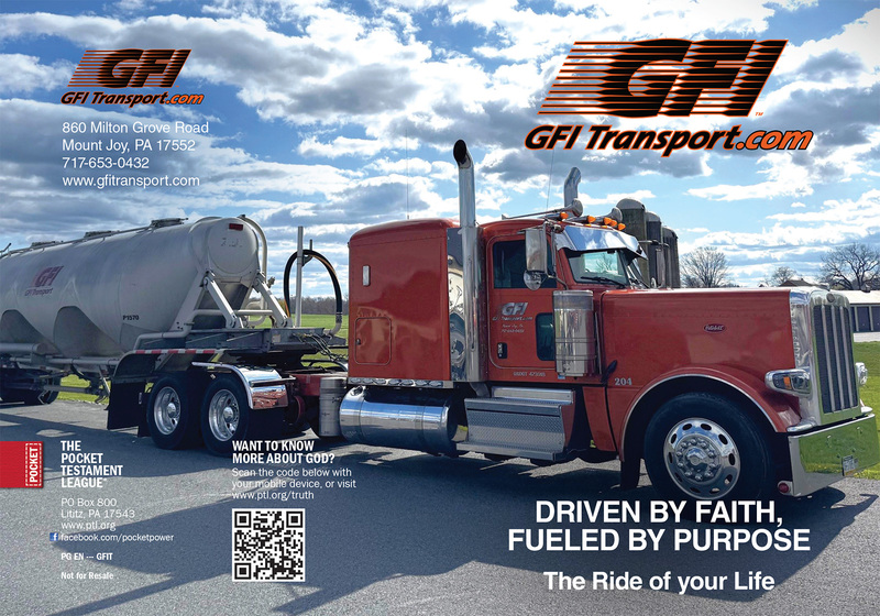 Driven By Faith,  Fueled By Purpose | Custom Gospel Gospel front and back cover spread.