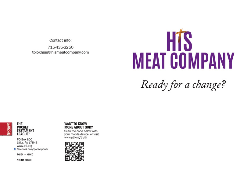 His Meat Company  | Custom Gospel Gospel front and back cover spread.