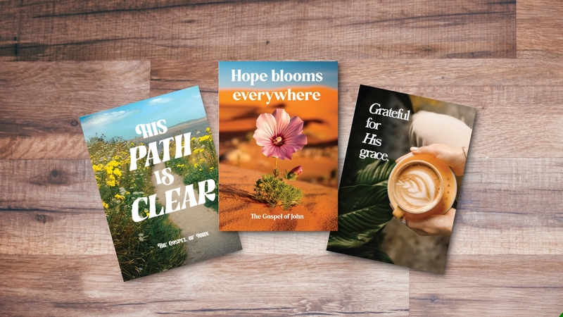 Women's Outreach Kit Gospel front and back cover spread.